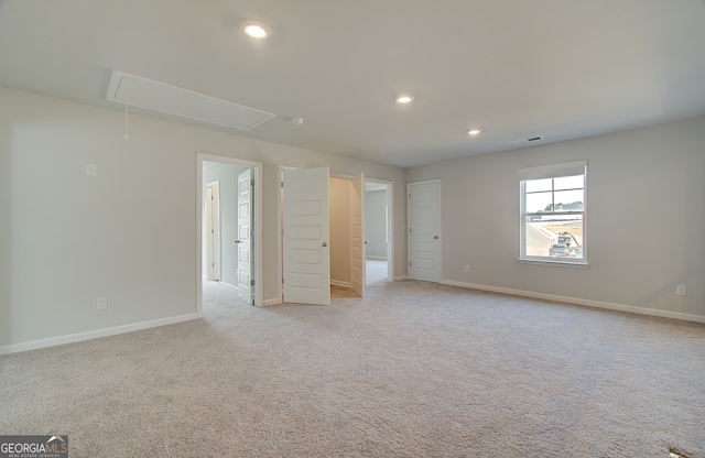 view of carpeted empty room