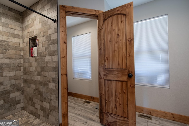 entryway featuring light hardwood / wood-style floors