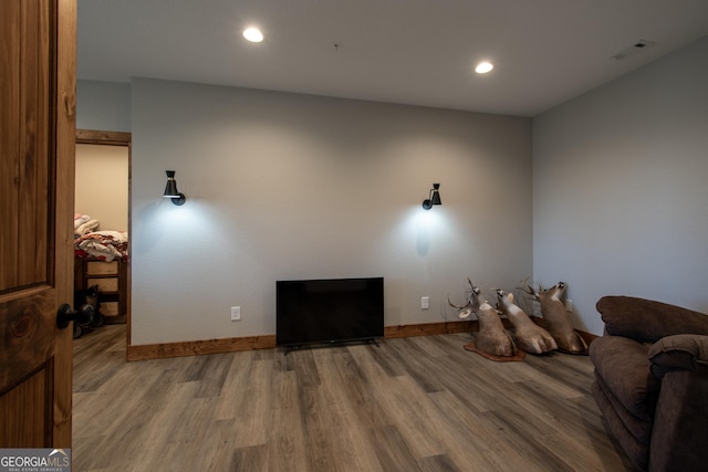 interior space featuring hardwood / wood-style floors