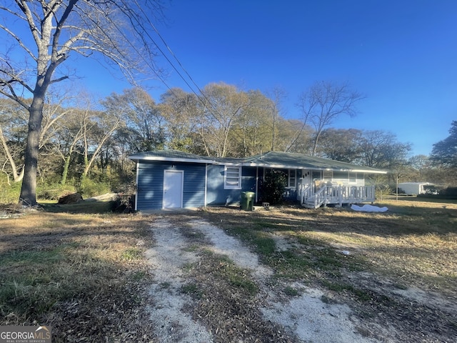 exterior space with covered porch