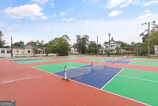 view of sport court