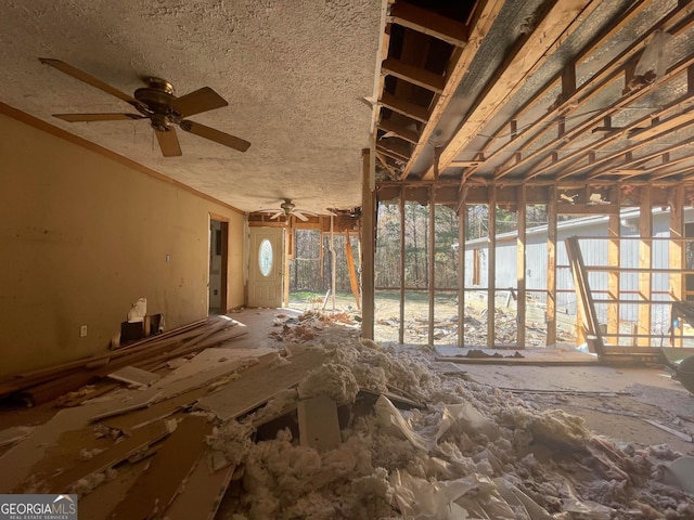 misc room with crown molding