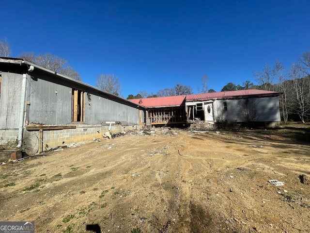 view of back of property