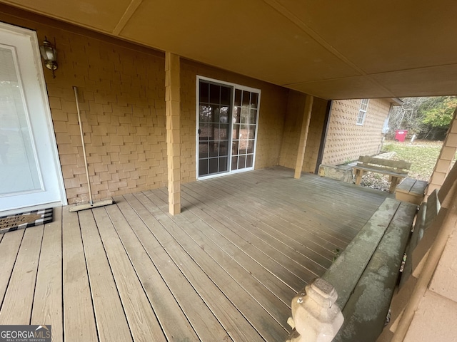 view of wooden terrace