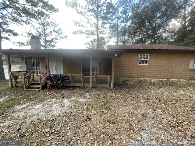 view of rear view of property