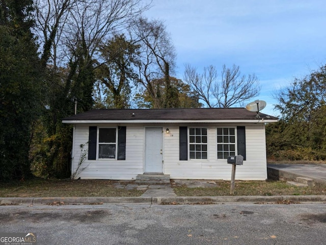 view of front of home