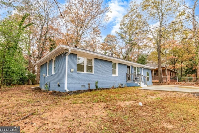 view of ranch-style home