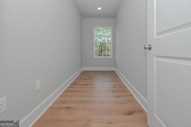 interior space featuring light hardwood / wood-style floors