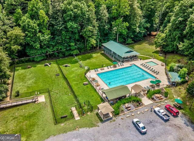 birds eye view of property