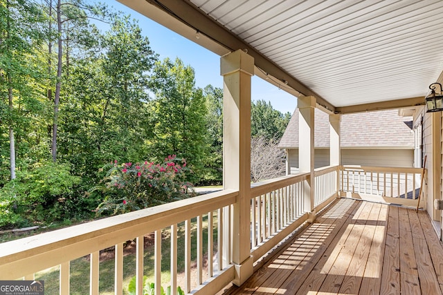 view of wooden terrace