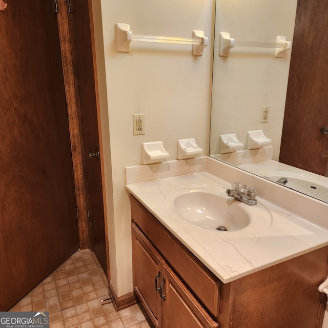 bathroom with vanity