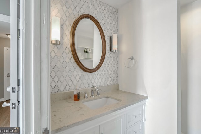 bathroom with vanity