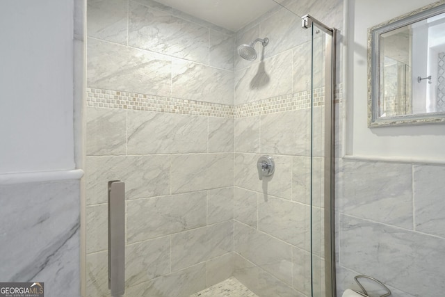 bathroom with walk in shower