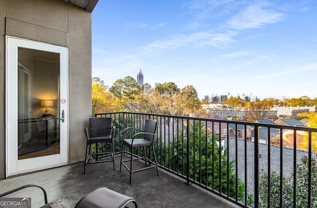 view of balcony