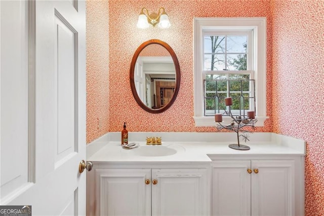 bathroom featuring vanity