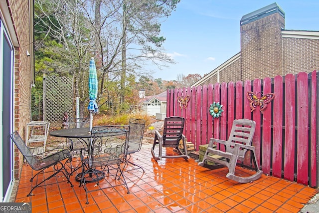 view of patio