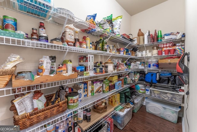 view of pantry