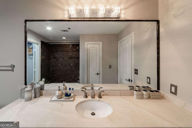 bathroom with vanity