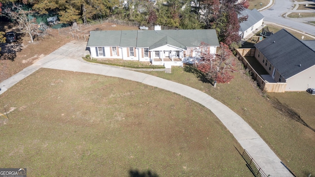 birds eye view of property