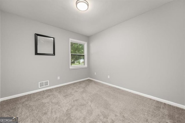 view of carpeted empty room