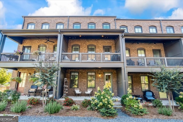 exterior space with a balcony