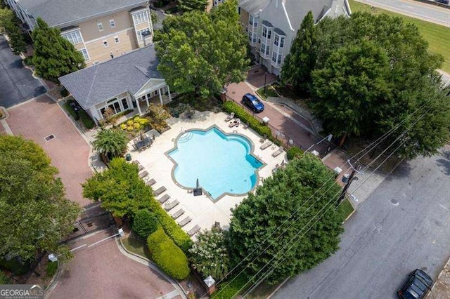 birds eye view of property