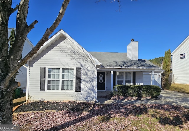 view of front of home featuring a garage