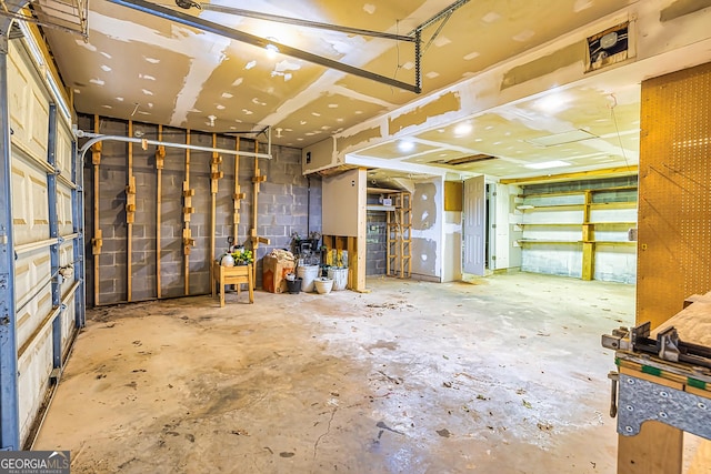 miscellaneous room featuring concrete floors