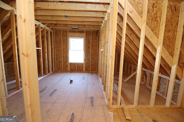 view of attic