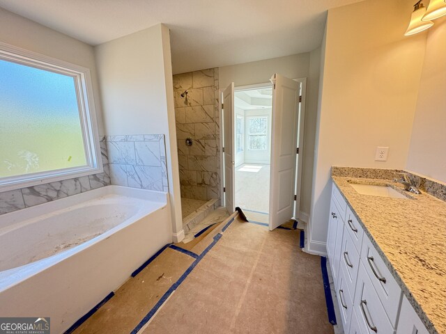 bathroom featuring a tub