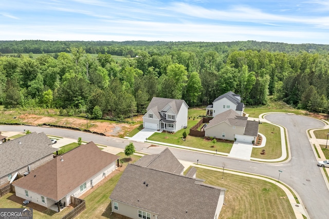 553 Lago Ct, Lagrange, GA 30241 - drone / aerial view with a residential view and a forest view