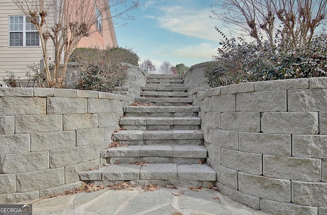 view of stairs