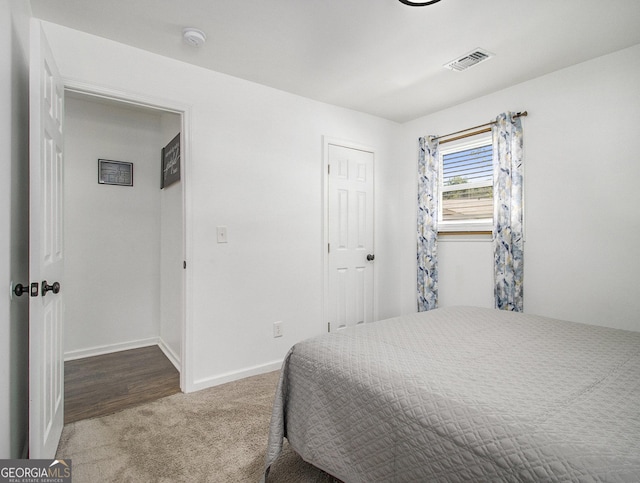 bedroom featuring carpet flooring