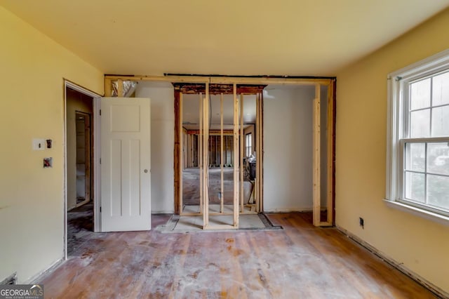 spare room with a wealth of natural light