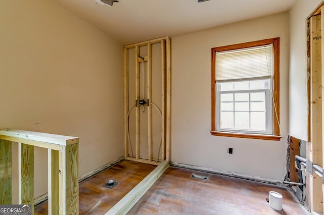 interior space with light wood-type flooring