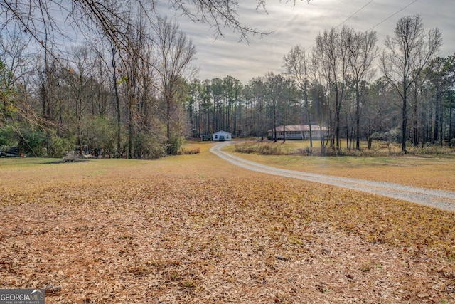 view of road