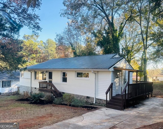 view of front of home