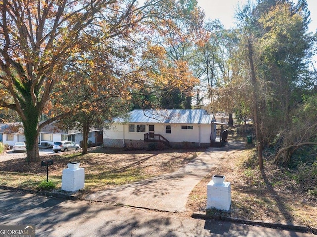 view of front of home