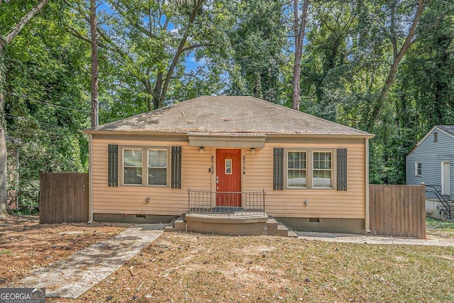 view of front of property