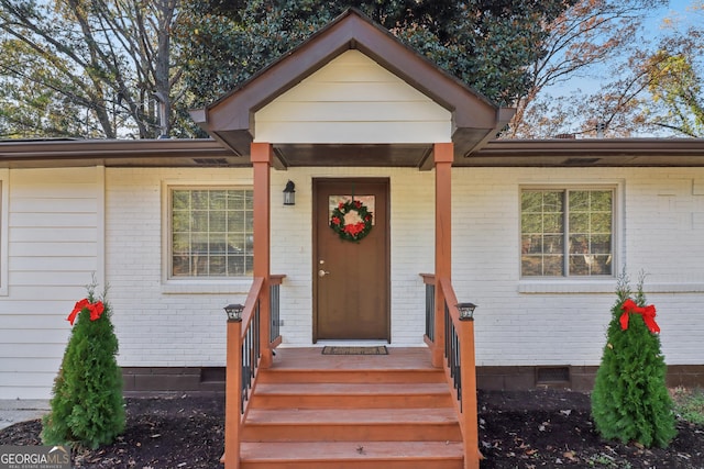 view of entrance to property