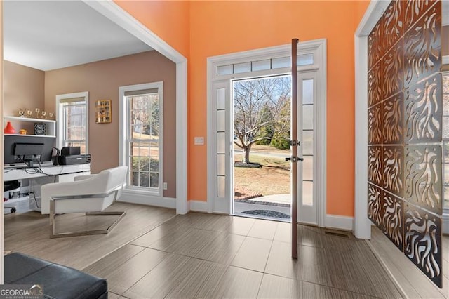 doorway featuring a wealth of natural light