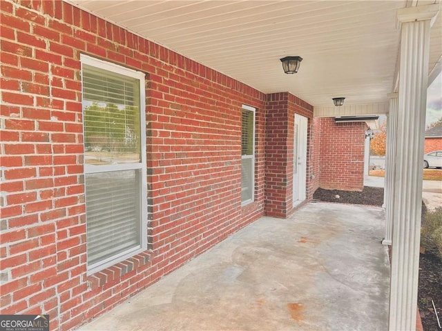 view of patio / terrace with a porch