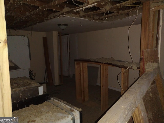 view of basement