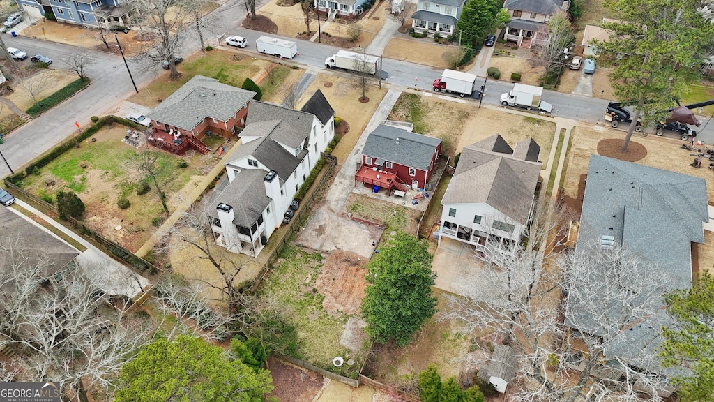 bird's eye view featuring a residential view