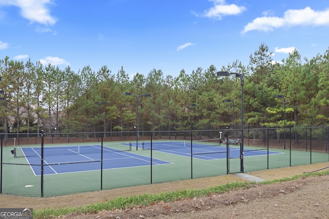 view of sport court