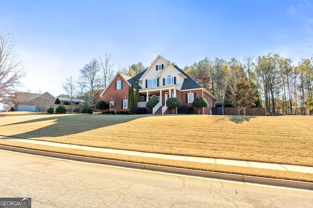 view of front of house featuring covered porch