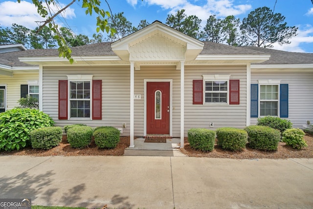 view of front of home