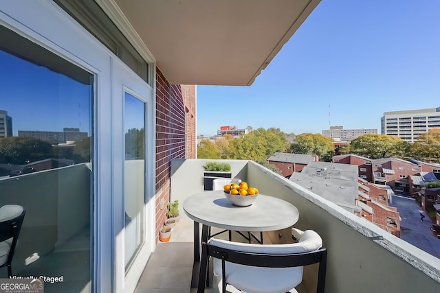 view of balcony