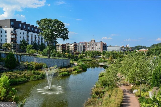 view of water feature