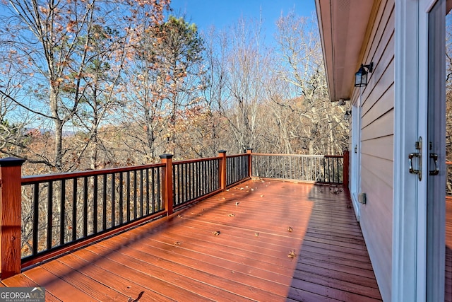 view of wooden terrace